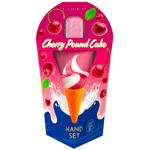 Набір косметичний Liora Сherry Pound Cake Крем для рук 50мл + Манікюрна пилочка + Манікюрн паличка