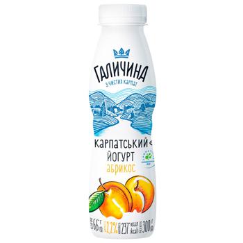 Йогурт Галичина абрикос 2,2% 300г - купить, цены на Auchan - фото 1