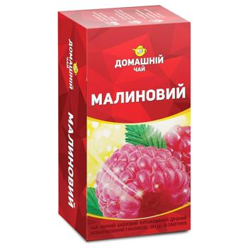Чай Малиновый Домашний чай черный 1.5г х 20шт - купить, цены на Эпицентр FOOD - фото 1