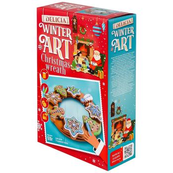 Delicia Christmas Wreath New Year's Set of Sugar Cookies 510g - buy, prices for COSMOS - photo 1