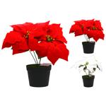 Квітка штучна Tarrington House Пуансетія в горщику 28см