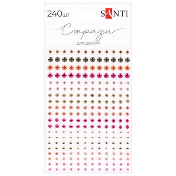 Santi Self-adhesive Glitter Rhinestones for Decoration 3-5mm 240pcs