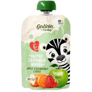 Puree Galicia fruit with apple 90g Ukraine - buy, prices for METRO - photo 1