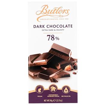 Chocolate black Butlers 78% 90g - buy, prices for WINETIME - photo 1