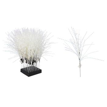 Гілка декоративна біла з ягодами 4х4х80см