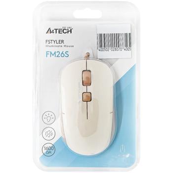 Миша A4Tech FM26S USB Cafe Latte