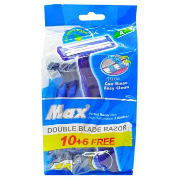Бритви Max 2 чоловічі 16шт - купити, ціни на КОСМОС - фото 1