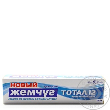 Зубна паста Новий Жемчуг Тотал 12 + ніжне відбілювання 100мл х4 купити, ціни на МегаМаркет - фото 1