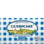 Масло Селянське бутербродне 70% 180г *20