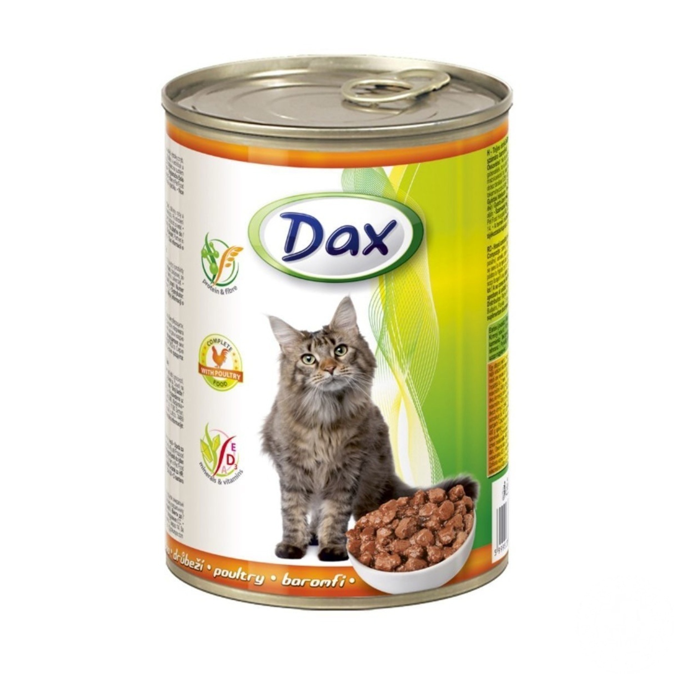 

Корм для котов Dax с птицей 415г