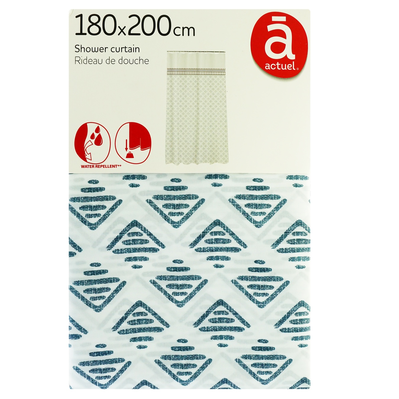 

Шторка для ванны Actuel 180*200см