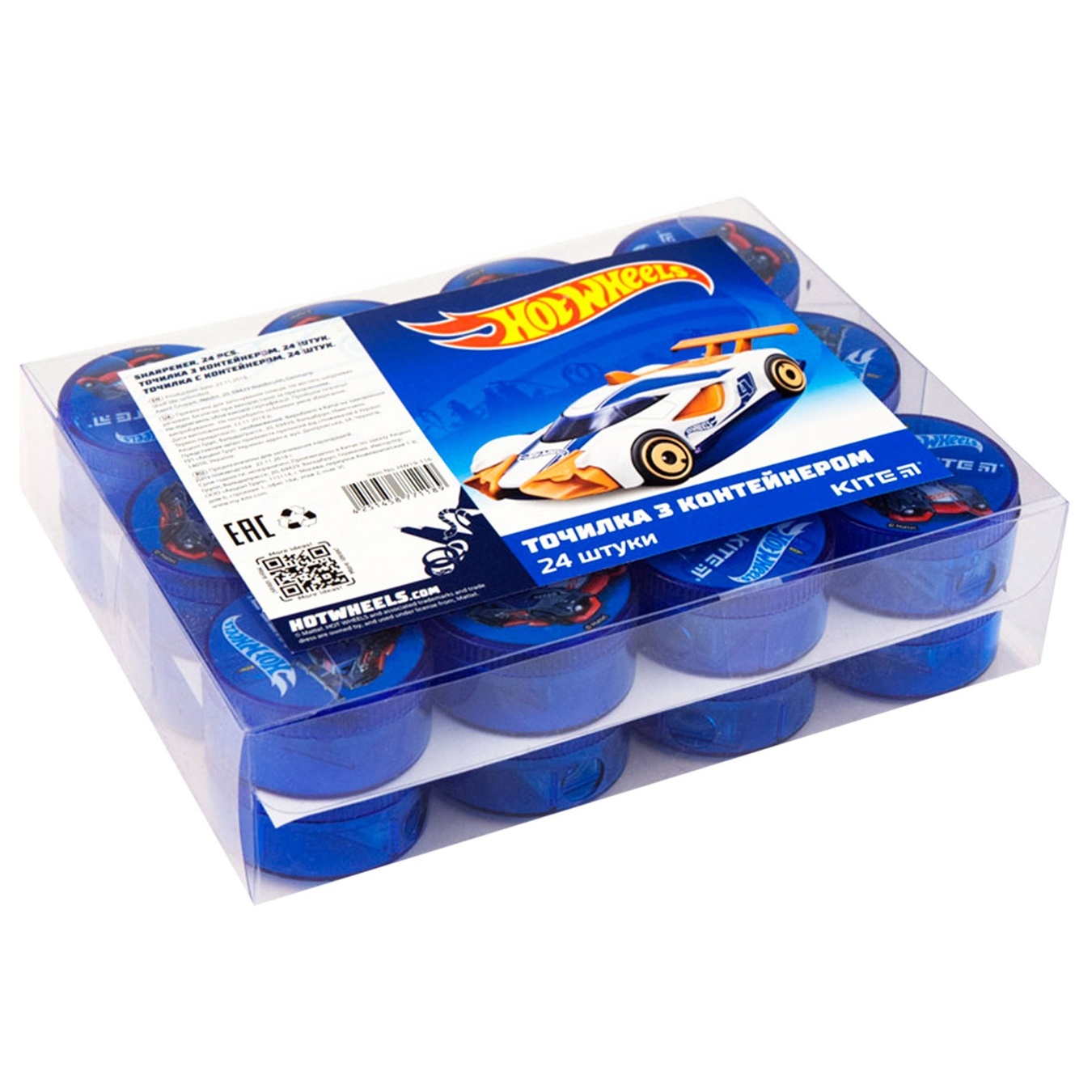 

Точилка Kite Hot Wheels с контейнером круглая