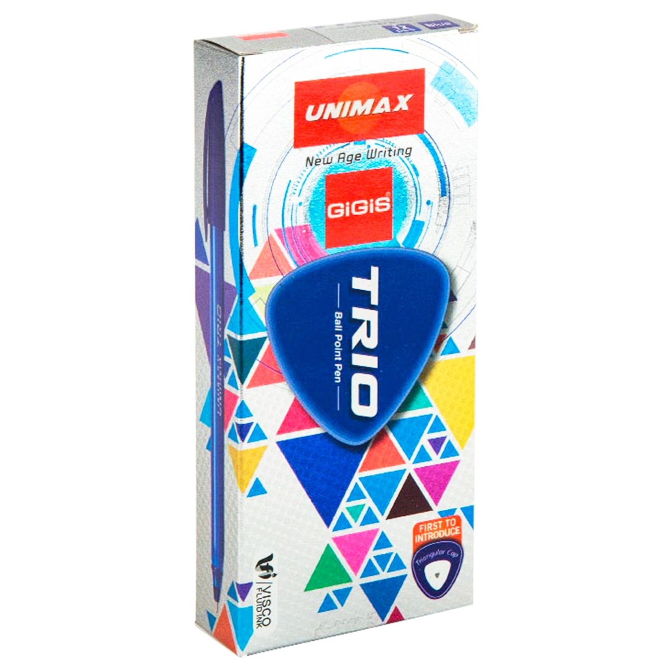 

Ручка масляная Unimax Trio UX-104-02 синяя