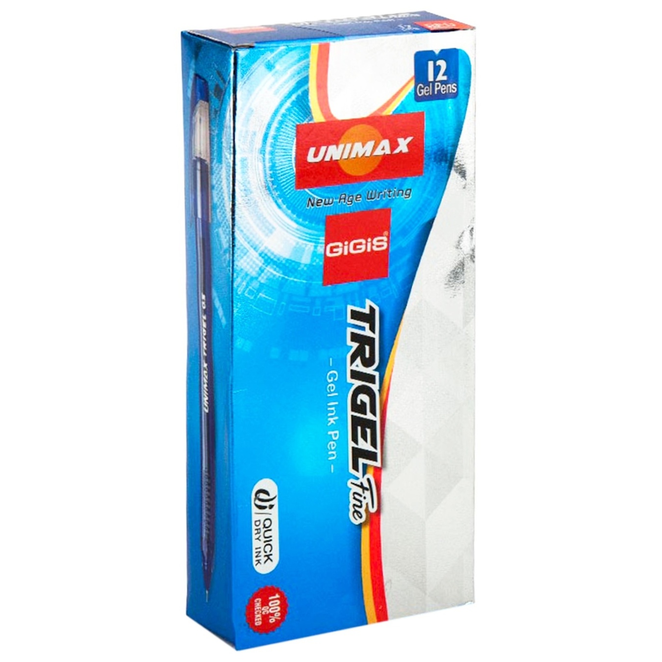 

Ручка гелевая Unimax Trigel UX-130-06 красная