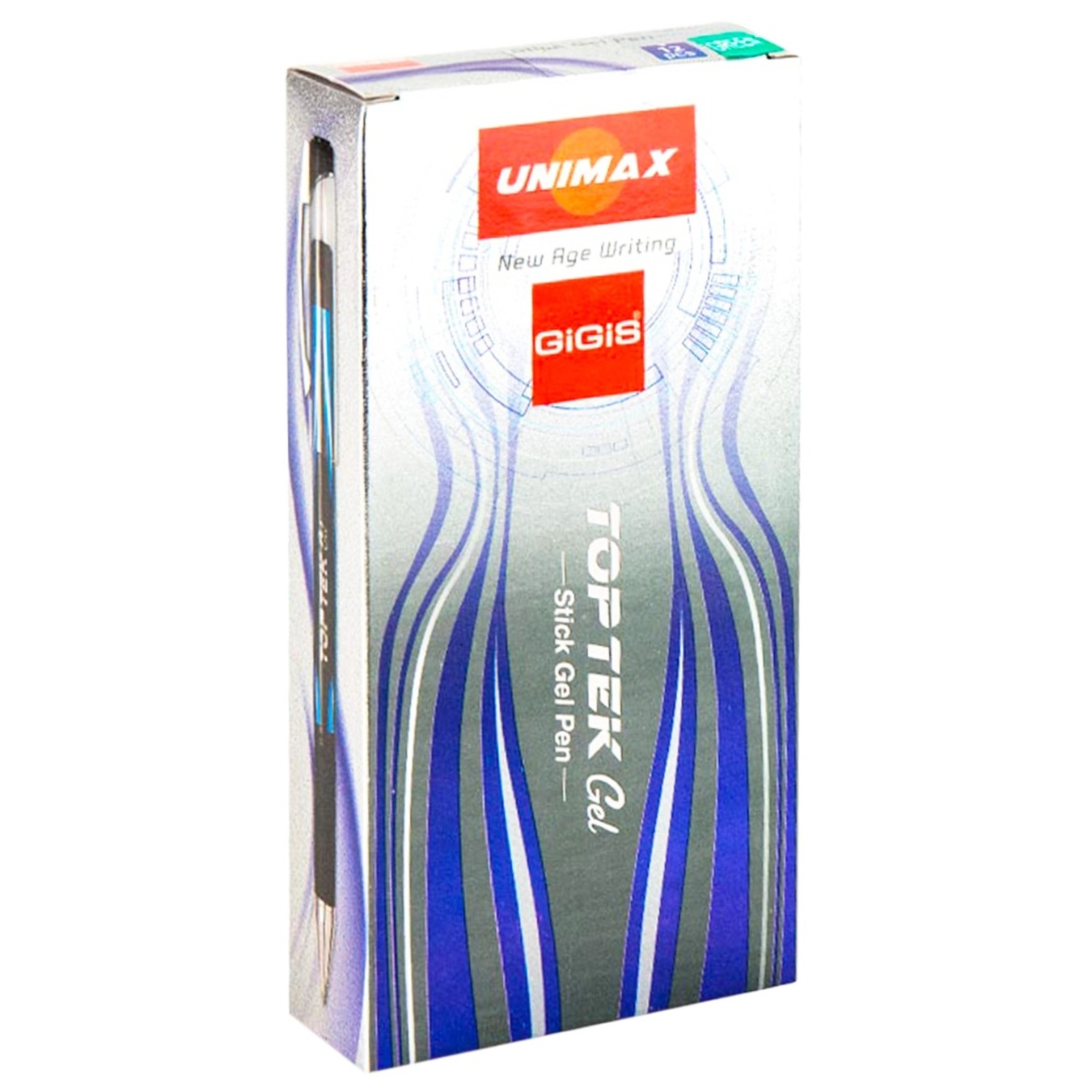 

Ручка гелевая Unimax Top Tek Gel UX-133-04 зеленая