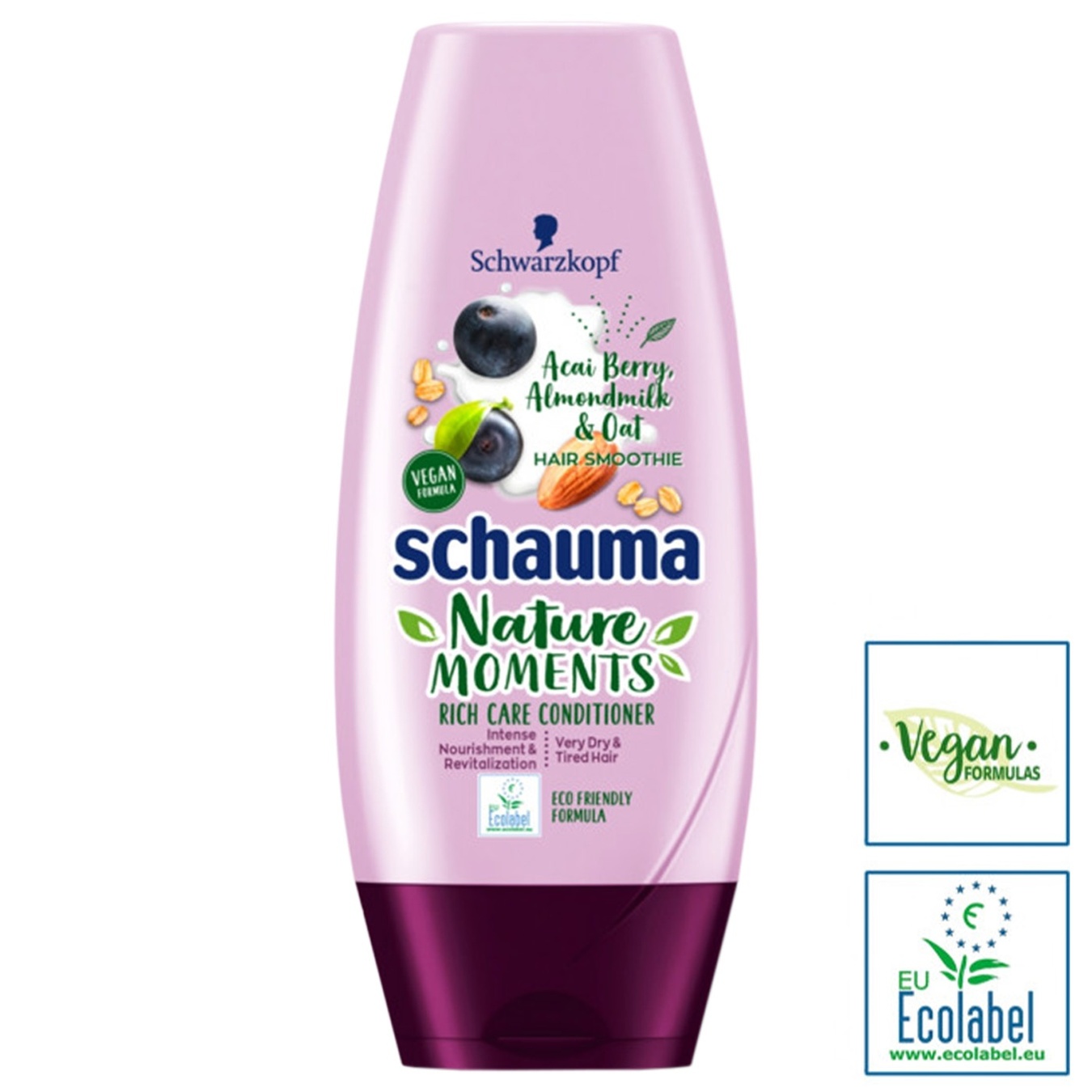 

Кондиционер Schauma Nature Moments Ягода Асаи Миндаль и Овес для очень поврежденных и истощенных волос 200мл
