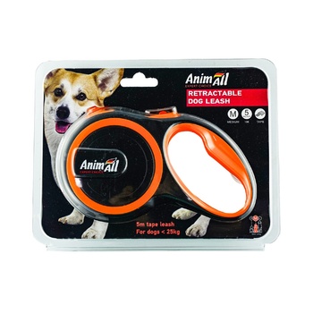 AnimAll Roulette for Dogs Less Than 25kg Orange Size M 5m