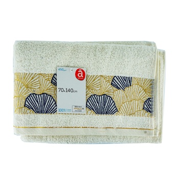 Actuel BW Cotton Towel 450GSM 70*140cm - buy, prices for Auchan - photo 1