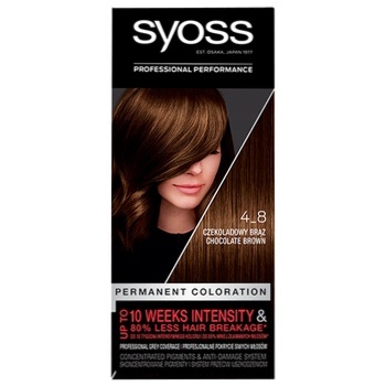 SYOSS Cream Hair Dye with Salonplex Technology 4-8 nutbrown - buy, prices for METRO - photo 5