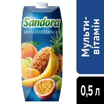 Нектар Sandora мультивитаминный 0,5л - купить, цены на Auchan - фото 4