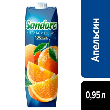 Сок Sandora апельсиновый 0,95л - купить, цены на Auchan - фото 4