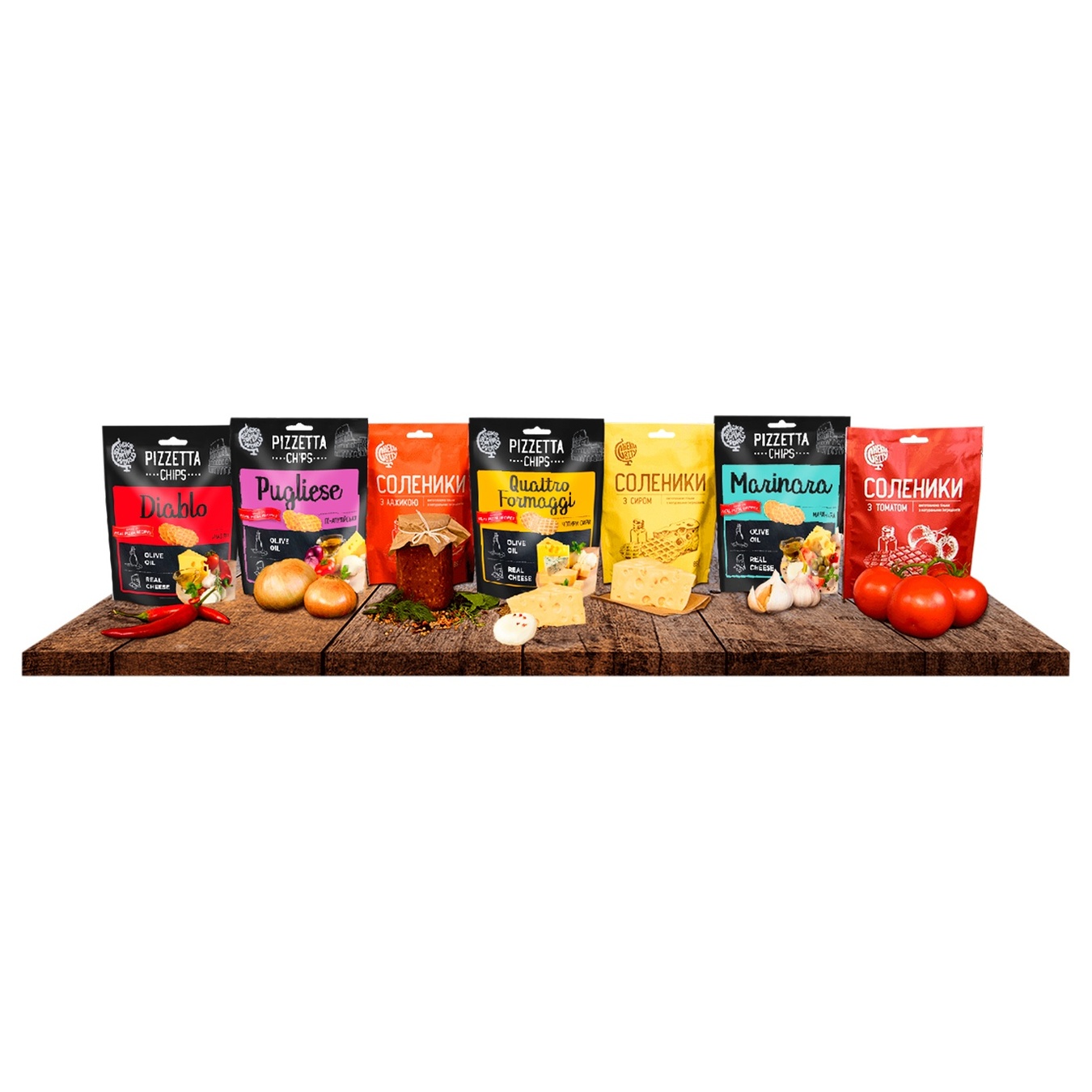 

Снек Snacks of the World Pizzetta Chips По-Апулийски 70г