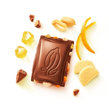 SVITOCH® Gustoria Milk Chocolate with Orange Peel, Marzipan, Peanut and Jelly Pieces 100g - buy, prices for METRO - photo 3