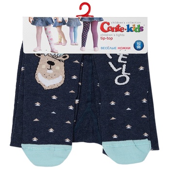 Conte Kids Tip-Top Happy Feets 478 Dark Blue Baby's Tights 80-86 - buy, prices for - photo 1