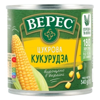 Кукуруза Верес сахарная 340г - купить, цены на Auchan - фото 3