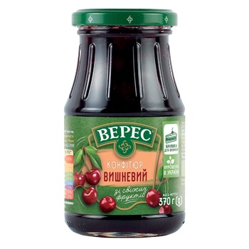 Veres Cherry Confiture 370g - buy, prices for Cosmos - photo 1