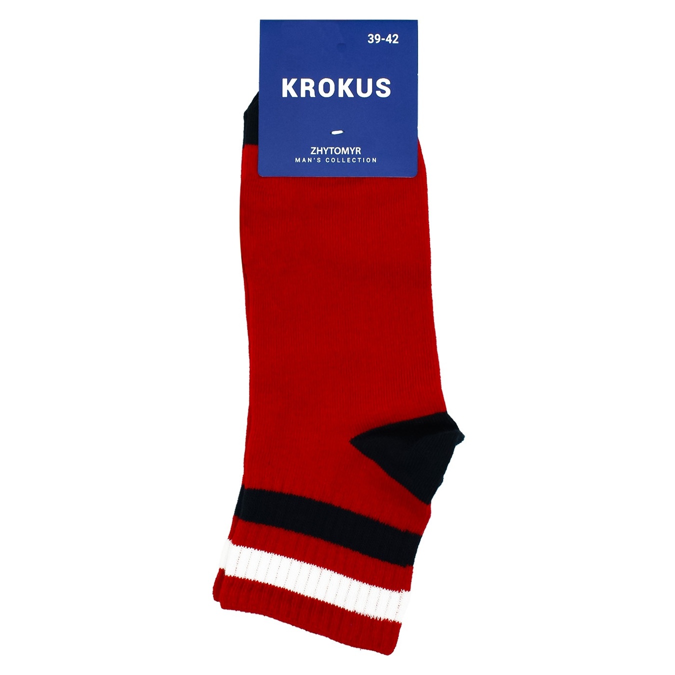 

Носки мужские Krokus Sport р.39-42 красные с полосками