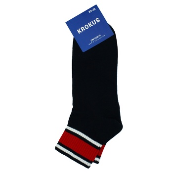 Krokus Sport Men's Socks s.39-42 Blue with Wide Stripes - buy, prices for - photo 1