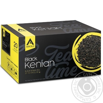 Askold Tea black Kenyan in teabags 20pcs 40g - buy, prices for Auchan - photo 1