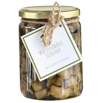 Гриби Полісянка Зеленки мариновані 540мл - купити, ціни на Таврія В - фото 1