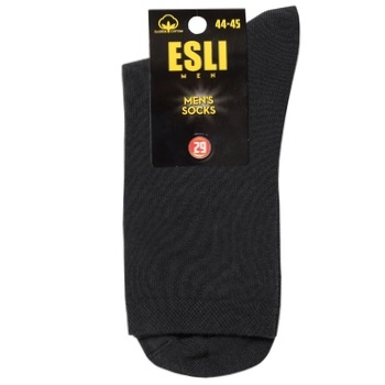 Шкарпетки чоловічі Esli чорний розмір 29 - купити, ціни на ULTRAMARKET - фото 1