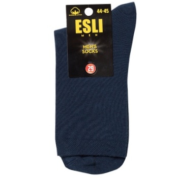 Шкарпетки чоловічі Esli E р.25 темно-синій - купити, ціни на ULTRAMARKET - фото 1