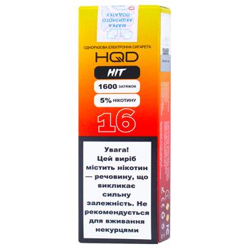 HQD Hit 16 Aperol Spritz Electronic Cigarette 4.8ml 1600puffs - buy, prices for NOVUS - photo 1