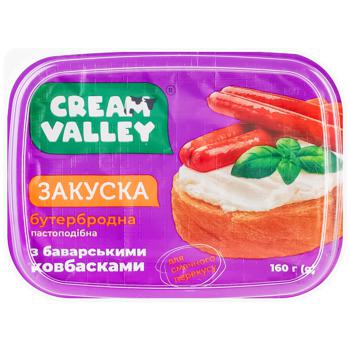 Закуска бутербродна Cream Valley пастоподібна з баварськими ковбасками 160г - купити, ціни на Auchan - фото 2