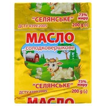 Selyanske Sweet Cream Butter 73% 200g - buy, prices for EKO Market - photo 2