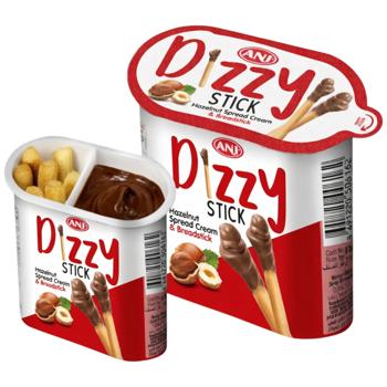 Ani Dizzy Stick Chocolate-Hazelnut Spread with Breadsticks 50g - buy, prices for Epicentr FOOD - photo 1
