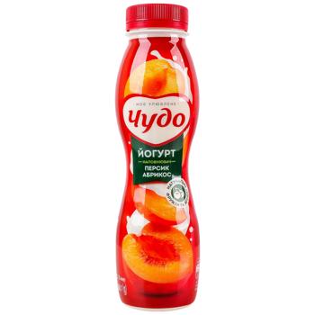 Йогурт Чудо персик-абрикос 2,5% 260г - купить, цены на Чудо Маркет - фото 1