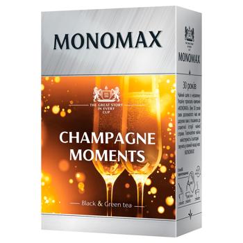 Чай чорний та зелений Monomax Бризки шампанского листовий 80г