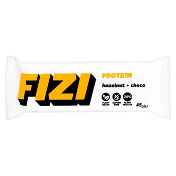 Батончик Fizi Hazelnut + Choco в шоколадной глазури 45г - купить, цены на Таврия В - фото 1