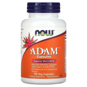 Мультивитамины для мужчин Now Foods Adam Superior Men's Multi 90 капсул - купить, цены на Biotus - фото 1