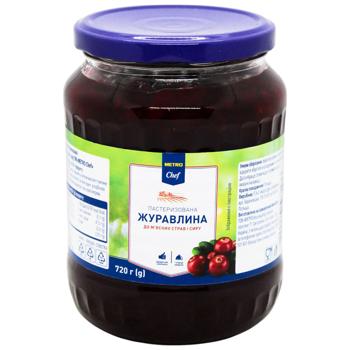 Журавлина Metro Chef пастеризована до м’ясних страв і сиру 720г - купити, ціни на METRO - фото 1