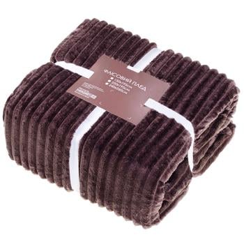 Home Line Sharpey Chocolate Fleece Plaid 200x220cm - buy, prices for METRO - photo 1