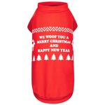 Pet Fashion New Year T-shirt for Dogs s.S Red