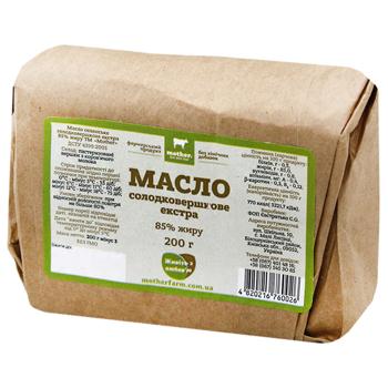 Mother Extra Sweet Cream Butter 85% 200g - buy, prices for NOVUS - photo 1