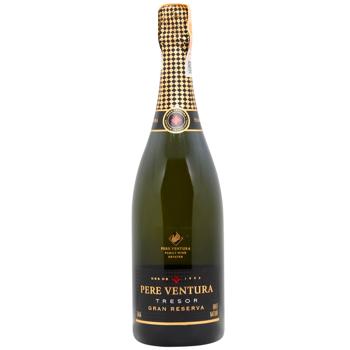 Вино игристое Pere Ventura Tresor Gran Reserva Brut Nature белое брют 11,5% 0,75л - купить, цены на WINETIME - фото 1