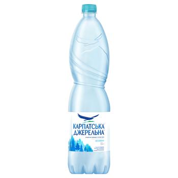 Вода мінеральна Карпатська Джерельна негазована 1,5л - купити, ціни на Чудо Маркет - фото 1